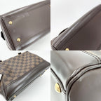 Louis Vuitton Handbag Knightsbridge Damier Canvas Brown Gold — view 6