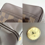 Louis Vuitton Handbag Knightsbridge Damier Canvas Brown Gold — view 7