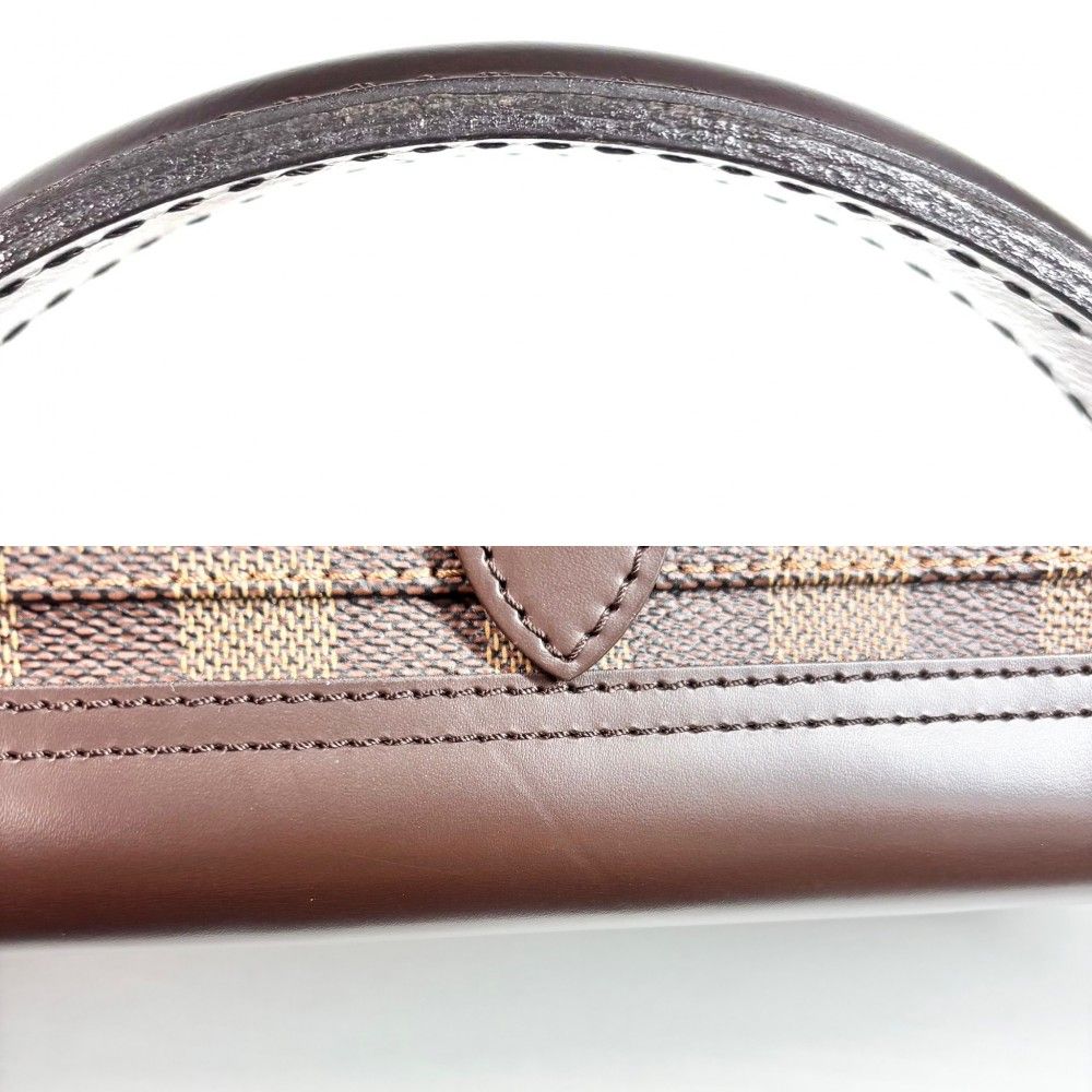 Louis Vuitton Handbag Knightsbridge Damier Canvas Brown Gold — view 9