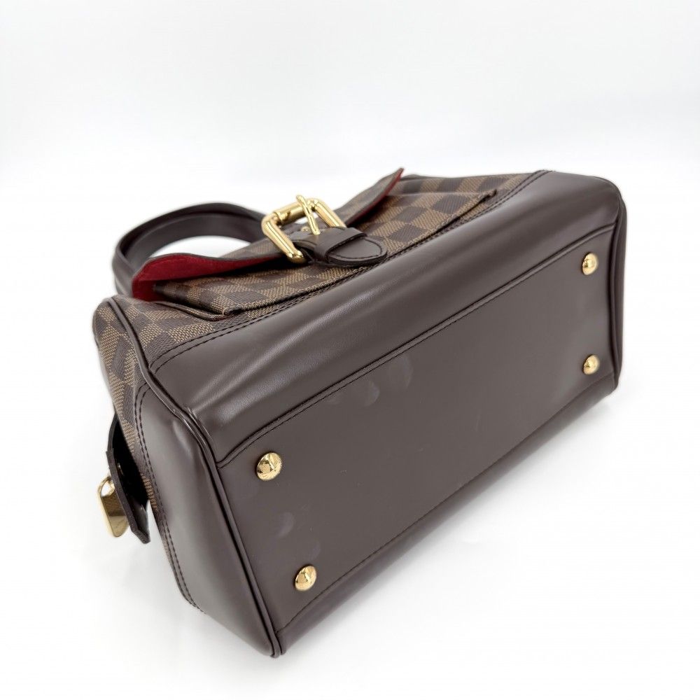 Louis Vuitton Handbag Knightsbridge Damier Canvas Brown Gold — view 3