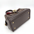 Louis Vuitton Handbag Knightsbridge Damier Canvas Brown Gold — view 3