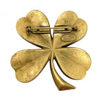 Chanel Brooch CC Logo Clover Vintage Gold Plated — view 2