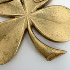 Chanel Brooch CC Logo Clover Vintage Gold Plated — view 7
