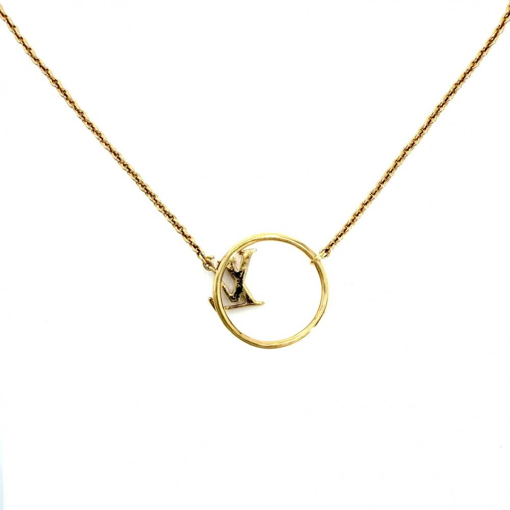 Louis Vuitton Necklace Collier LV Eclipse Pendant with Adjustable Star Gold — view 2