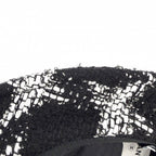 Chanel Hat Tweed Bucket Hat CC Logo M Black White — view 7