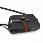 Gucci Shoulder Bag Ophidia Small Pochette Crossbody Leather Black Gold — view 3