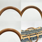 Louis Vuitton Handbag Neo Speedy Monogram Denim Blue Gold — view 7