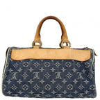 Louis Vuitton Handbag Neo Speedy Monogram Denim Blue Gold — view 2