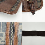 Fendi Shoulder Bag Zucca Crossbody Leather Brown Gold — view 6