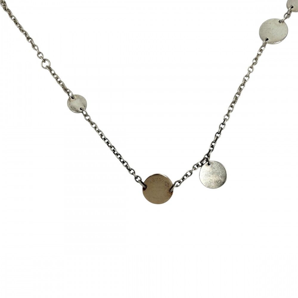 Hermes Necklace Series Confetti 80 Long 18k PG 925 Sterling Silver 18k Pink Gold — view 2