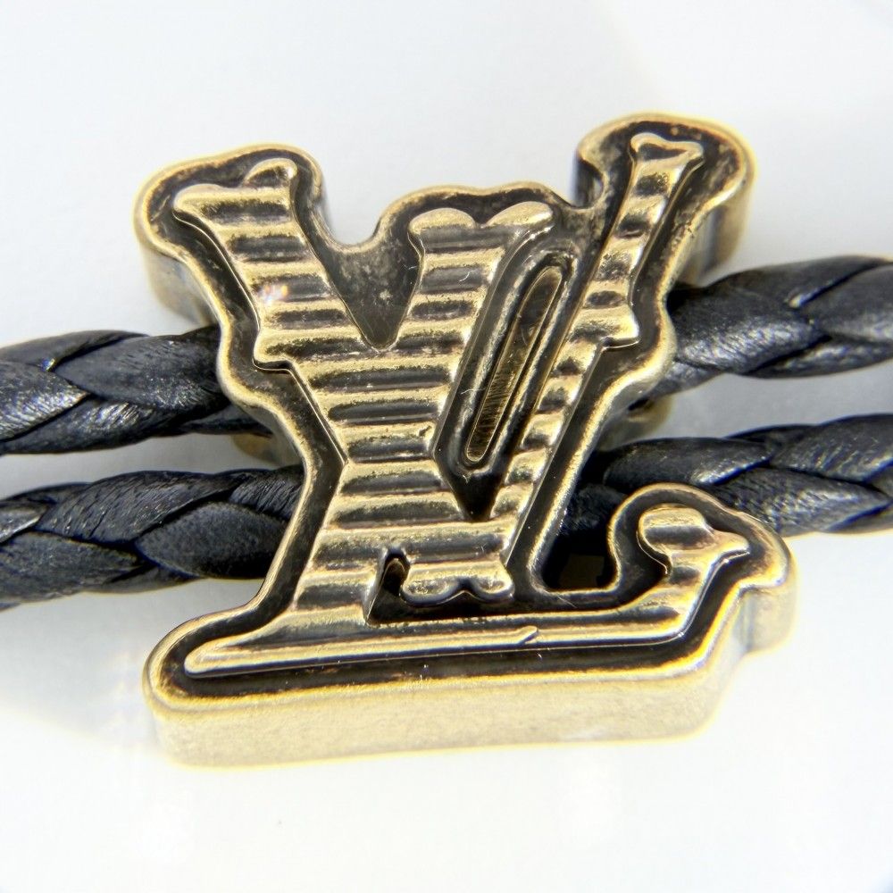 Louis Vuitton Bracelet Monogram LV Rodeo Black Gold — view 6