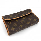 Louis Vuitton Waist Bag Monogram Pochette Florentine Pouch S Brown Gold — view 3