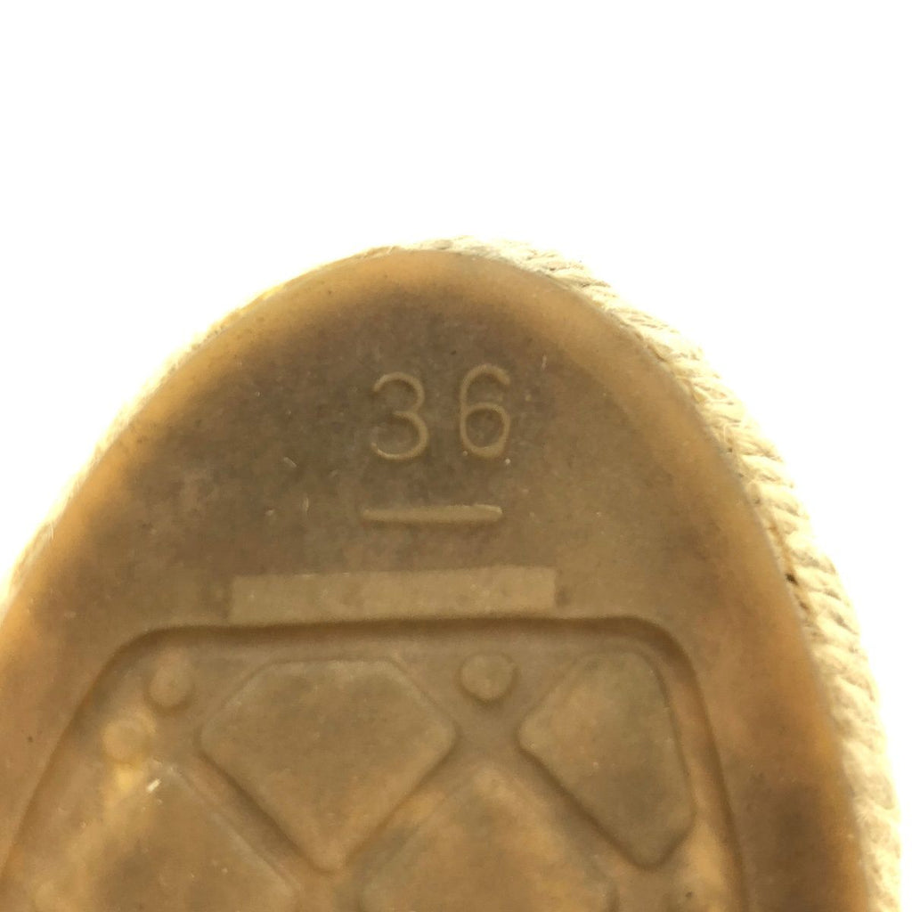 Chanel CC Logo Espadori Slip on Silver 36 — view 6