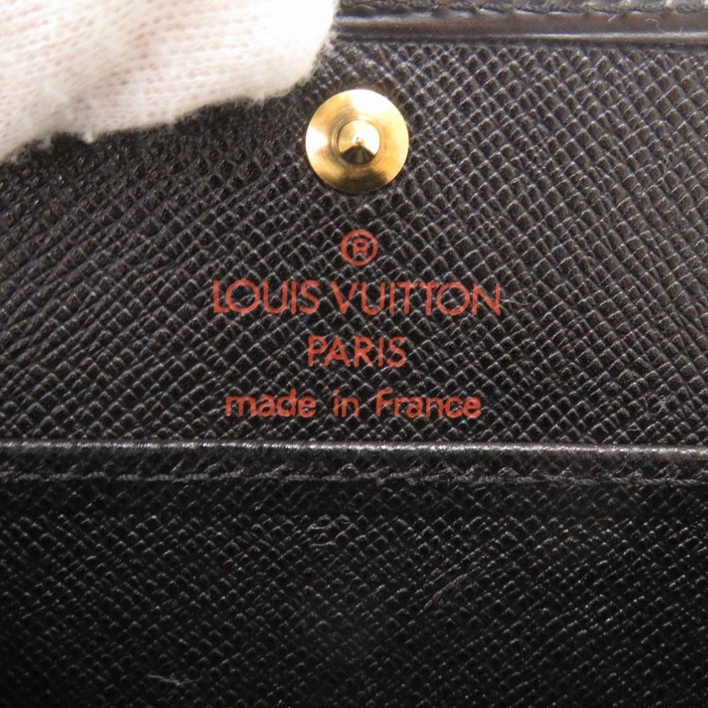 Louis Vuitton Porte-Monnaie Boite Epi Black Coin Case Wallet — view 6