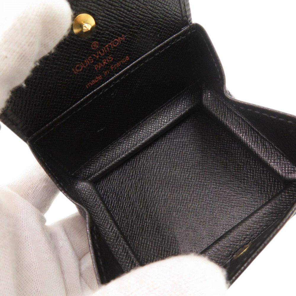 Louis Vuitton Porte-Monnaie Boite Epi Black Coin Case Wallet — view 5