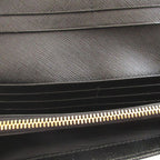 Prada Sapphia Leather Black Bifold Wallet — view 4
