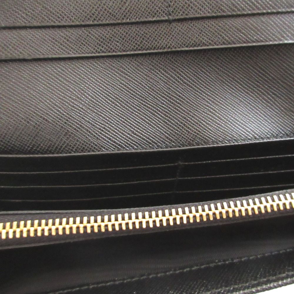 Prada Sapphia Leather Black Bifold Wallet — view 4
