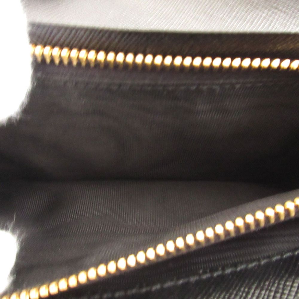 Prada Sapphia Leather Black Bifold Wallet — view 5