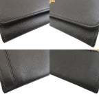 Prada Sapphia Leather Black Bifold Wallet — view 6