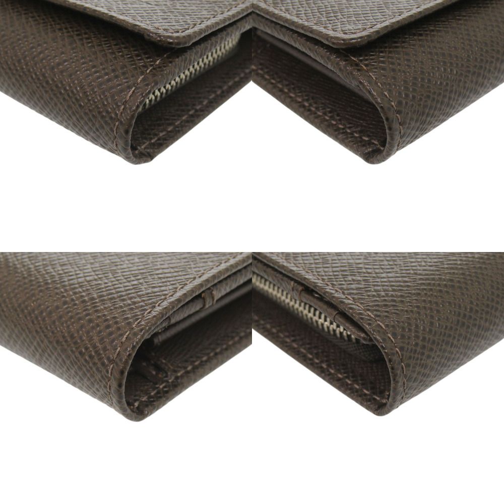 Louis Vuitton Porte-Monnaie Sergei Taiga Grizzly Coin Case Wallet Brown — view 4