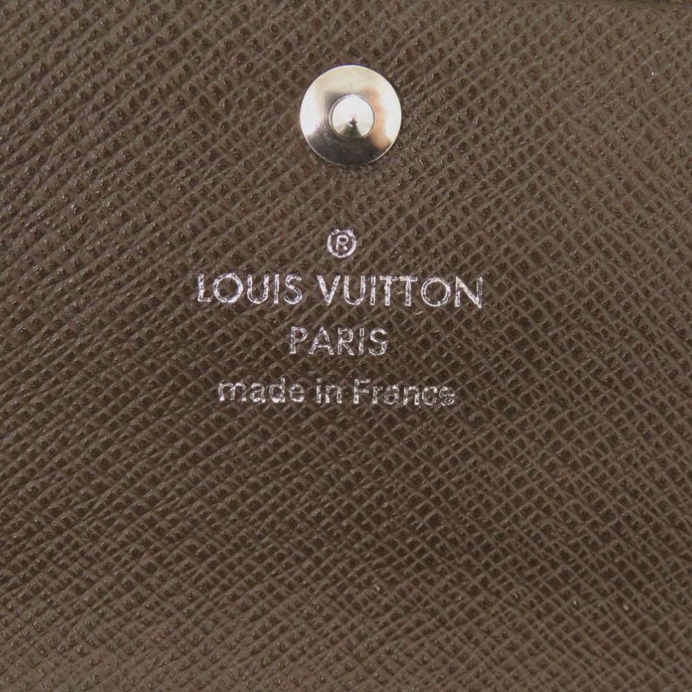 Louis Vuitton Porte-Monnaie Sergei Taiga Grizzly Coin Case Wallet Brown — view 9