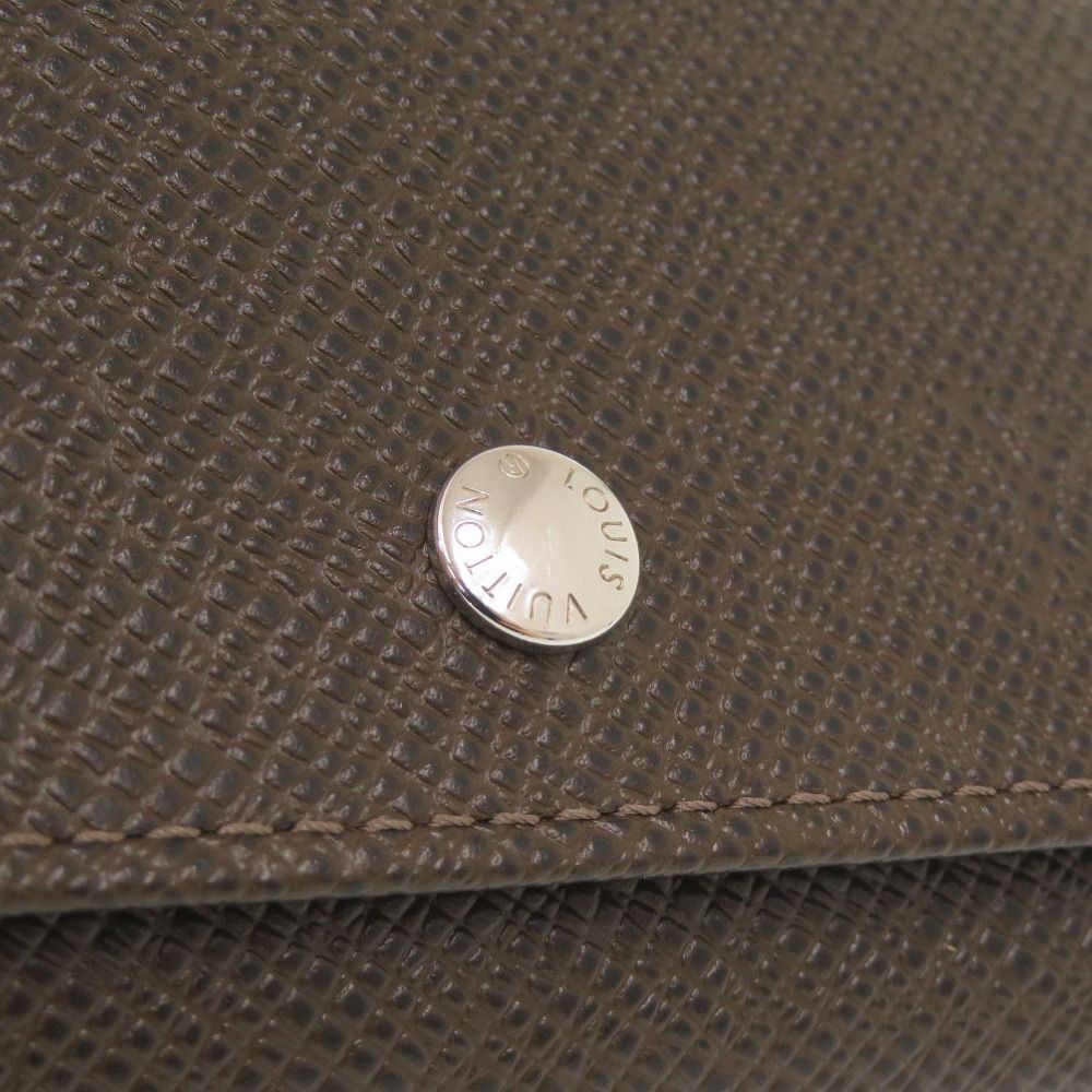 Louis Vuitton Porte-Monnaie Sergei Taiga Grizzly Coin Case Wallet Brown — view 8