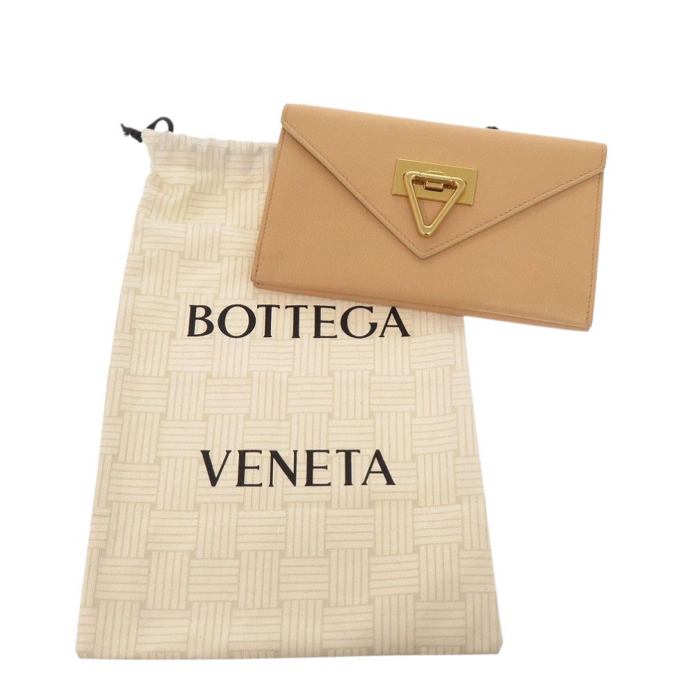 Bottega Veneta Leather Beige Wallet — view 2