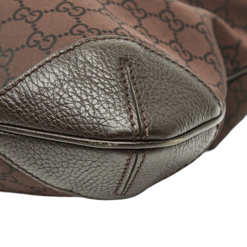 Gucci GG Canvas Shoulder Bag Brown — view 5