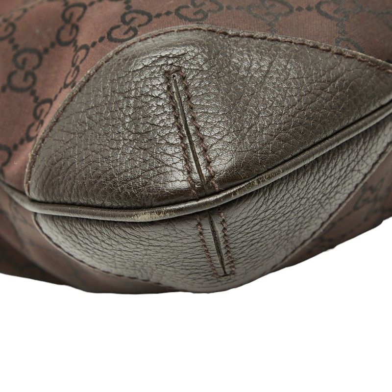 Gucci GG Canvas Shoulder Bag Brown — view 6
