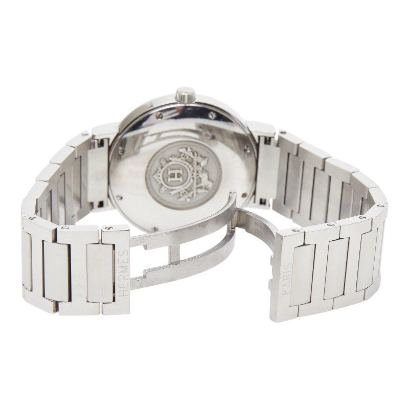 Hermes Nomade Automatic Quartz Watch Gray Silver Stainless Steel — view 5