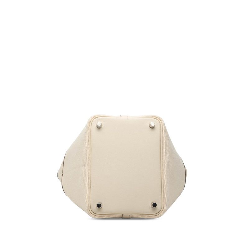 Hermes Picotin Lock PM Cargo Handbag Nata White Veau Swift Ash — view 3
