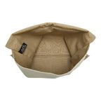 Hermes Tapidocell Clutch Ivory Beige Canvas — view 6