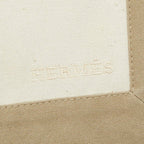 Hermes Tapidocell Clutch Ivory Beige Canvas — view 7
