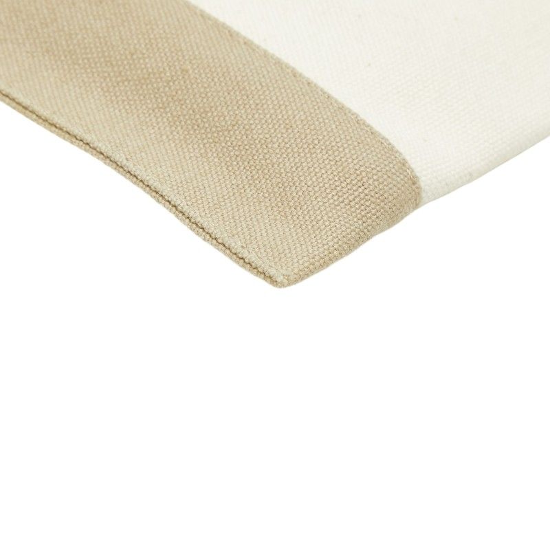 Hermes Tapidocell Clutch Ivory Beige Canvas — view 5
