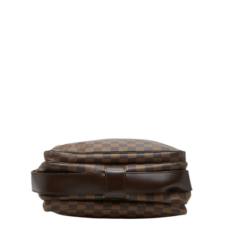 Louis Vuitton Damier Naviglio Shoulder Bag Brown Leather — view 3