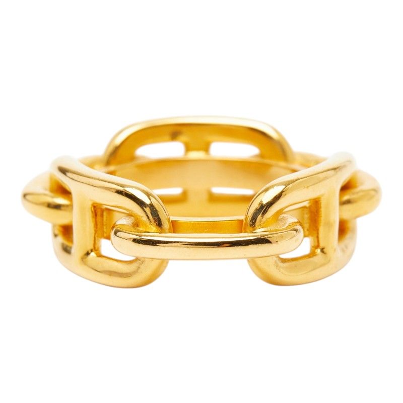 Hermes Chaine D'ancre Scarf Ring Gold Plated — view 5