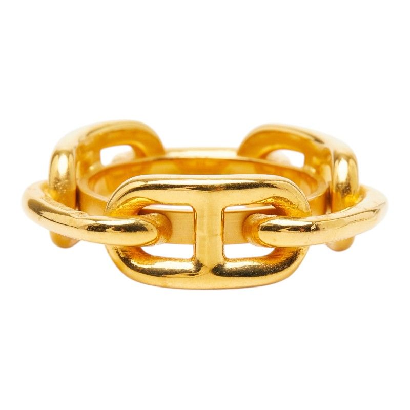 Hermes Chaine D'ancre Scarf Ring Gold Plated — view 3