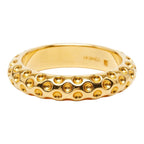 Hermes Dot Motif Scarf Ring Gold Plated — view 5