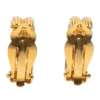 Chanel CC Logo Vintage Earrings Gold Plated — view 2