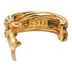 Chanel CC Logo Vintage Earrings Gold Plated — view 5