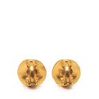 Chanel CC Logo Vintage Earrings Gold Plated — view 2