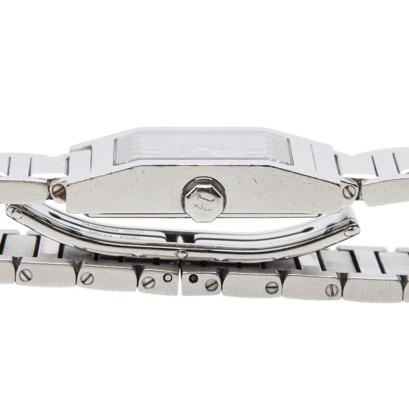 Hermes Tandem Watch Blue Silver Stainless Steel — view 3