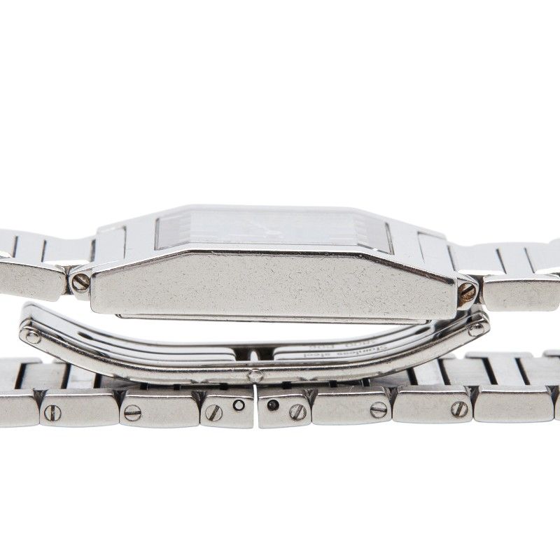 Hermes Tandem Watch Blue Silver Stainless Steel — view 4