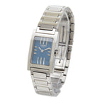 Hermes Tandem Watch Blue Silver Stainless Steel — view 2