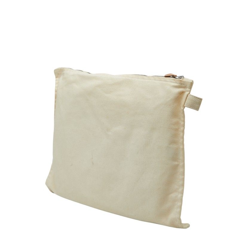 Hermes Bora Pouch Set Ivory Cotton — view 3