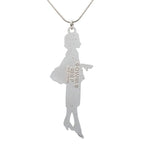 Chanel Mademoiselle Necklace Silver Black Metal — view 2
