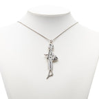 Chanel Mademoiselle Necklace Silver Black Metal — view 5