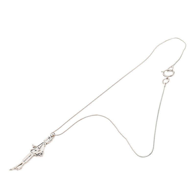 Chanel Mademoiselle Necklace Silver Black Metal — view 3