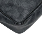 Louis Vuitton Damier Graphite Daniel MM Crossbody Shoulder Bag Black Leather — view 7