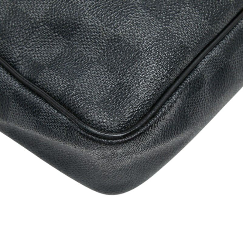 Louis Vuitton Damier Graphite Daniel MM Crossbody Shoulder Bag Black Leather — view 7